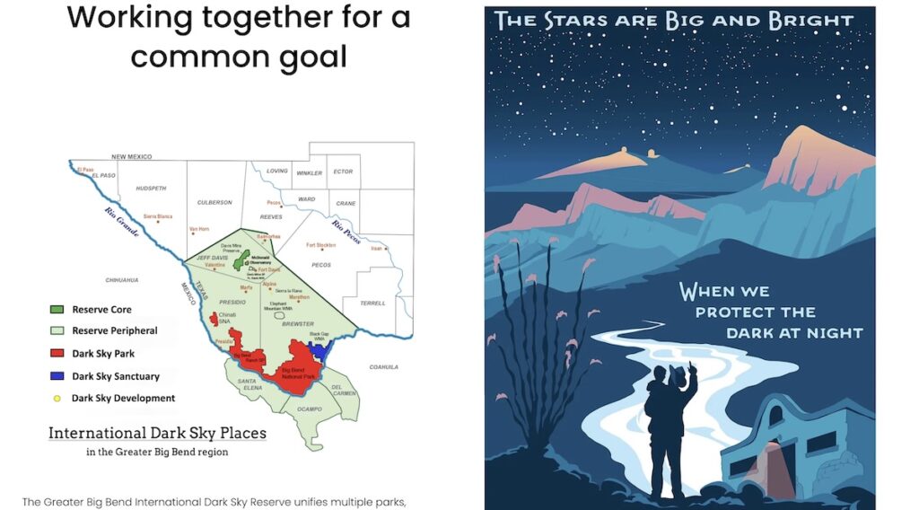 Big Bend Dark Sky Map